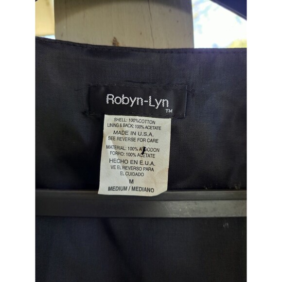 USA Robyn-Lyn Santa Christmas Happy Holidays Button Front Vest Women's Size M - Picture 4 of 4